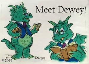 Dewey the Dragon original Dewey drawing